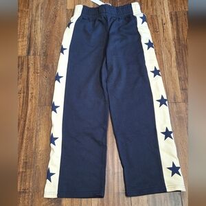 Oliviacous Navy Star Side Stripe Track Stuntman Wide-leg Pants, Small